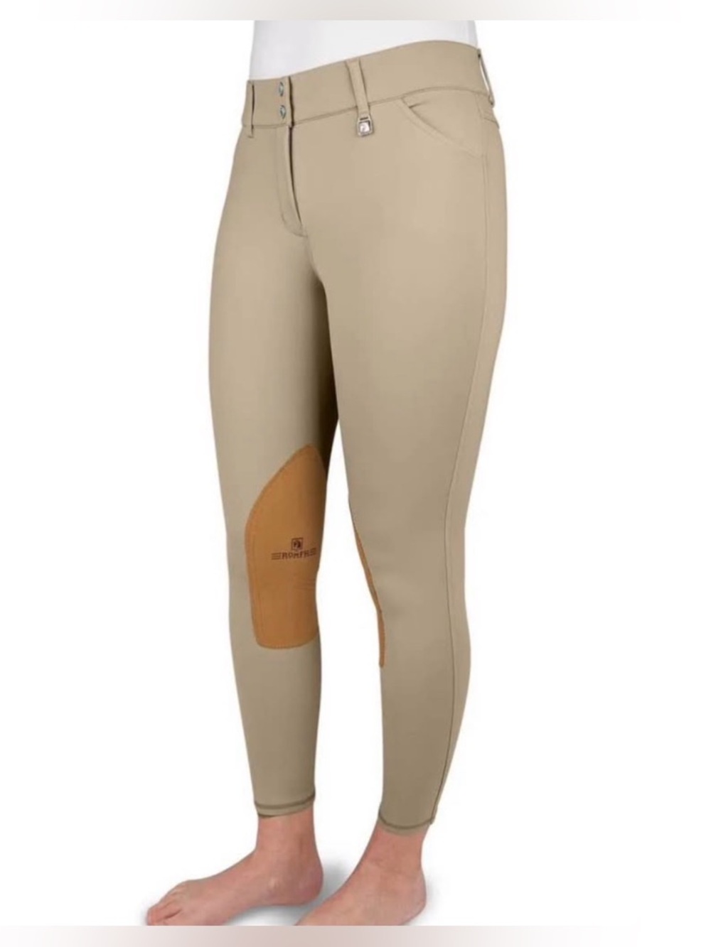 EUC Romfh Willow Tan Knee Patch Breeches - Size 28R